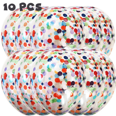 Baloni od 10/20 zvjezdica, konfeti, metalni konfeti, lateks, prozirni baloni, Baby Shower, rođendanska zabava, kuglica za dekoraciju vjenčanja Globo