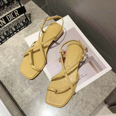 2022 Καλοκαίρι Ανοιχτό Σανδάλια Απλά Σανδάλια σταυρωτής Ζώνης Γυναικεία Σανδάλια Πλατφόρμας με χοντρό τακούνι Γυναικεία Γυναικεία παπούτσια