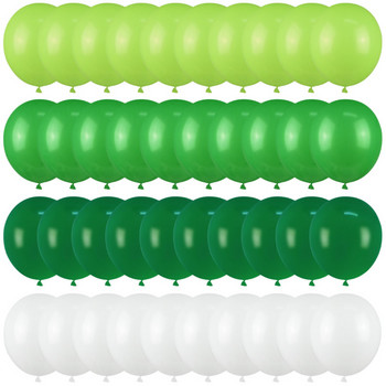 40 бр. Комплект зелени балони Метални конфети Балон Jungle Safari Декорации за парти за рожден ден Деца Момчета Baby Shower сувенири