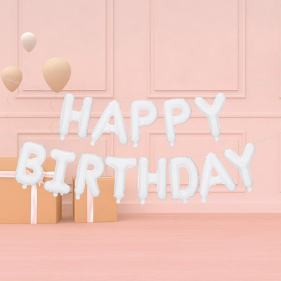 13 komada rođendanskih balona od roze zlatne folije, set balona sa slovima, ukrasi za sretan rođendan, karamel boje Globos, pribor za dječje zabave