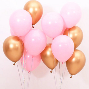 12tk/partii Roosa Lateks Balloon Chrome Red Hot Pink Hõbedane Metall Balloon Baby Shower Sünnipäevapeo Pulmadekoratsioonid Air Globos