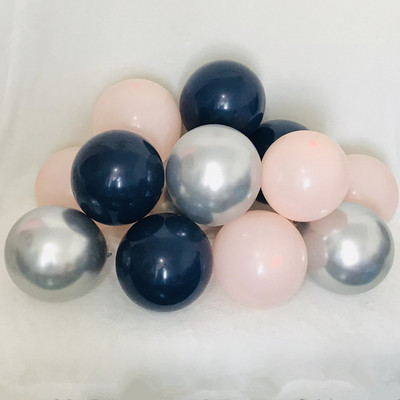 12tk/partii Roosa Lateks Balloon Chrome Red Hot Pink Hõbedane Metall Balloon Baby Shower Sünnipäevapeo Pulmadekoratsioonid Air Globos