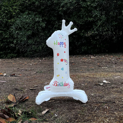 32 inchi Baloane aniversare ani coloană petrecere număr coroană sosire prima fată veselă banchet duș bebeluș