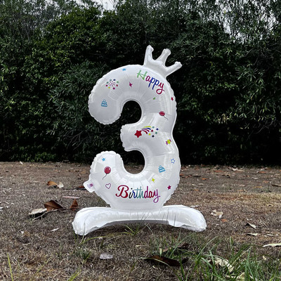 32 inchi Baloane aniversare ani coloană petrecere număr coroană sosire prima fată veselă banchet duș bebeluș