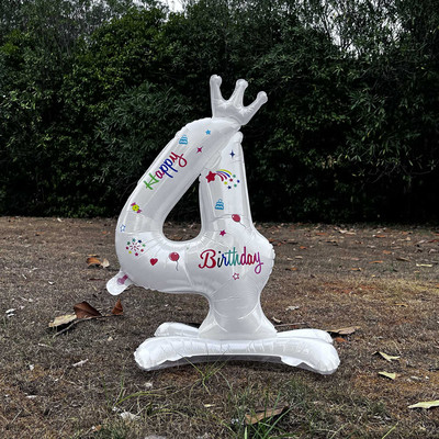 32 inchi Baloane aniversare ani coloană petrecere număr coroană sosire prima fată veselă banchet duș bebeluș