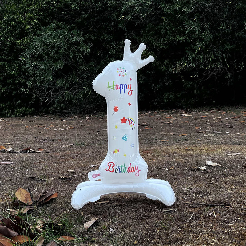 32 inchi Baloane aniversare ani coloană petrecere număr coroană sosire prima fată veselă banchet duș bebeluș