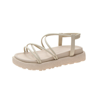 Sandale Populare noi sandale romane de plajă cu vârf rotund și fund plat pentru vara anului 2023