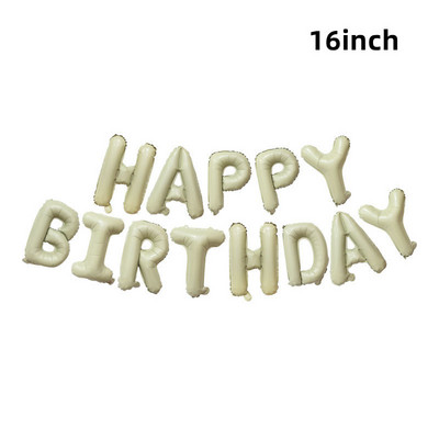 40 hüvelykes krémszínű léggömbök koronás fóliával 1 2 3 4 5 6 születésnapi esküvői parti dekoráció Babazuhany Air Helium Globos