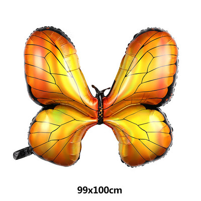Μεγάλα μπαλόνια με φύλλο αλουμινίου πεταλούδα Πολύχρωμο μπαλόνι πεταλούδα Διακοσμήσεις γάμου γενεθλίων Baby Shower Globos Παιδικό παιχνίδι