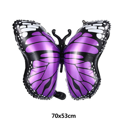 Μεγάλα μπαλόνια με φύλλο αλουμινίου πεταλούδα Πολύχρωμο μπαλόνι πεταλούδα Διακοσμήσεις γάμου γενεθλίων Baby Shower Globos Παιδικό παιχνίδι