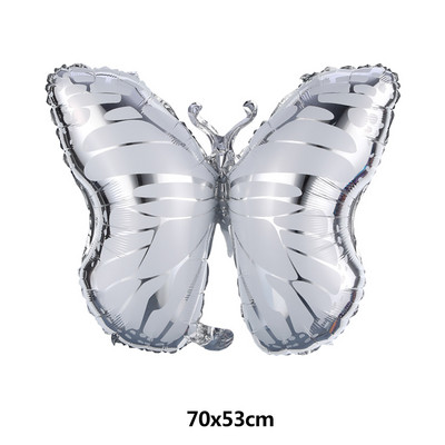 Μεγάλα μπαλόνια με φύλλο αλουμινίου πεταλούδα Πολύχρωμο μπαλόνι πεταλούδα Διακοσμήσεις γάμου γενεθλίων Baby Shower Globos Παιδικό παιχνίδι