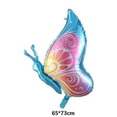 Μεγάλα μπαλόνια με φύλλο αλουμινίου πεταλούδα Πολύχρωμο μπαλόνι πεταλούδα Διακοσμήσεις γάμου γενεθλίων Baby Shower Globos Παιδικό παιχνίδι