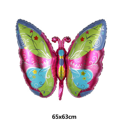 Μεγάλα μπαλόνια με φύλλο αλουμινίου πεταλούδα Πολύχρωμο μπαλόνι πεταλούδα Διακοσμήσεις γάμου γενεθλίων Baby Shower Globos Παιδικό παιχνίδι