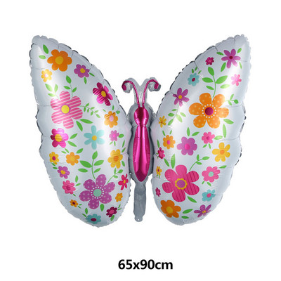 Μεγάλα μπαλόνια με φύλλο αλουμινίου πεταλούδα Πολύχρωμο μπαλόνι πεταλούδα Διακοσμήσεις γάμου γενεθλίων Baby Shower Globos Παιδικό παιχνίδι