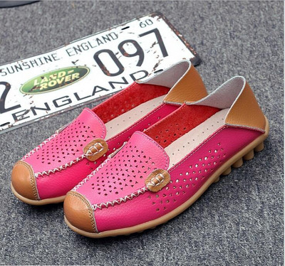 Cipele od prave kože Ženske modne ljetne natikače Prozračni print Ležerne ženske cipele Natikače Baletne cipele Ženske sandale