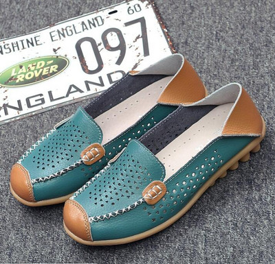 Cipele od prave kože Ženske modne ljetne natikače Prozračni print Ležerne ženske cipele Natikače Baletne cipele Ženske sandale