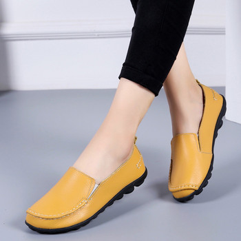 Дамски обувки с равни обувки 2022 естествена кожа удобни летни обувки дамски маратонки дамски ежедневни маратонки дамски равни обувки