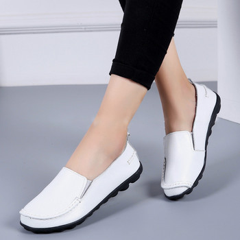 Дамски обувки с равни обувки 2022 естествена кожа удобни летни обувки дамски маратонки дамски ежедневни маратонки дамски равни обувки