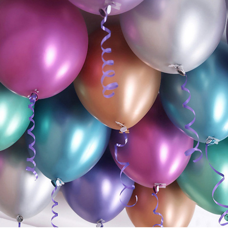 10 gab. 5/10/12 collu metāla lateksa baloni zelta sudraba apaļi Macaron baloni Dzimšanas dienas ballīte kāzu balonu dekorēšana bērnu šovs
