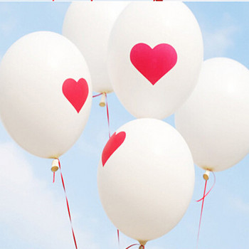 10 бр./лот 12 инча Червено любовно сърце латексови балони сватбена изповед годишнина Декорация Въздушен балон Брачен подарък Хелиева топка