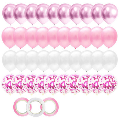 40db 12 hüvelykes lila latex levegős hélium léggömbök kislány születésnapi parti díszek gyerekeknek sellő felnőtteknek esküvő