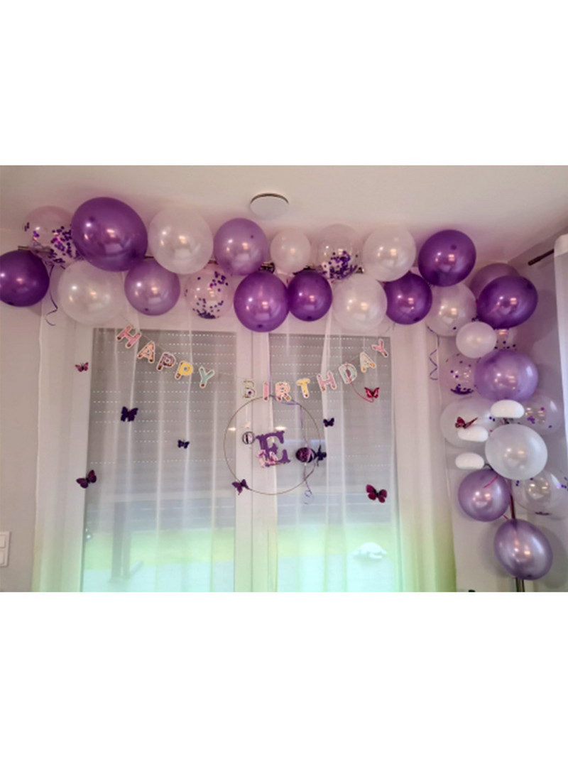 40db 12 hüvelykes lila latex levegős hélium léggömbök kislány születésnapi parti díszek gyerekeknek sellő felnőtteknek esküvő