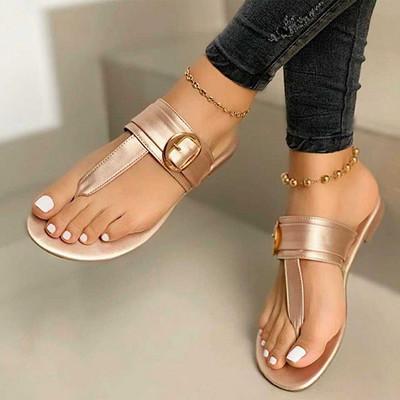 MCCKLE Sieviešu sandales Vasaras apavi Piesprādzes purngals Ikdienas sprādzes Sieviešu slaidi Modes Pludmales Apavi Sieviešu čības Jaunas Flip Flops