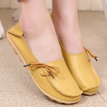 Нови дамски плоски обувки 2020 Модни Оксфордски обувки за жени Кожени меки ходещи дамски обувки Мокасини Домашни обувки Zapatos De Mujer