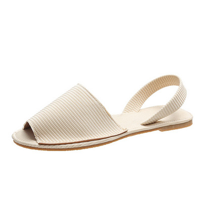 MCCKLE nyári női szandálok, lapos lábujjú cipők, csúszásmentesek, sekély női lábbelik, kétrészes női szandálok 2022 Fashion Plus 43