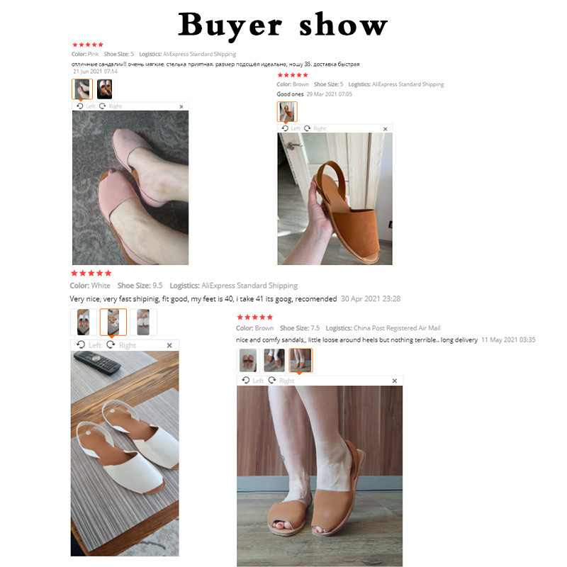 MCCKLE nyári szandálok Női lapos Női alkalmi peep toe cipők PU Slip on szabadidő tömör varrás lábbelik kétrészes nagy 2021