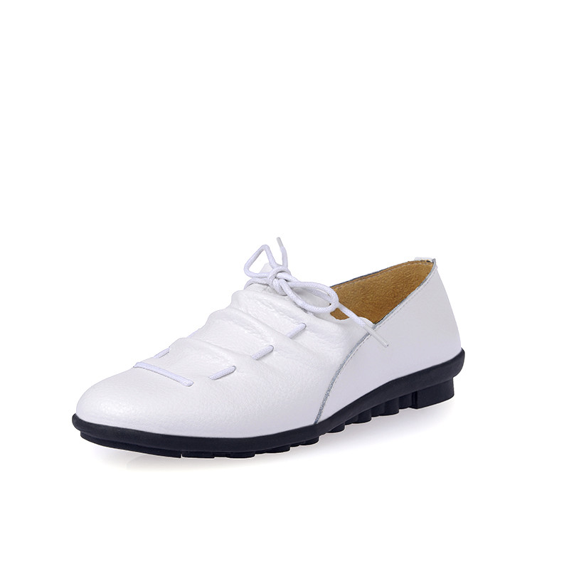 Γυναικεία Flat Παπούτσια Γυναικεία Απαλά Casual Παπούτσια Γυναικεία παπούτσια Oxford για γυναίκες Γυναικεία Loafers από γνήσιο δέρμα Μεγάλο μέγεθος Zapatos De Mujer