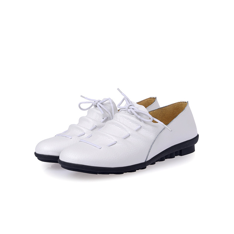 Γυναικεία Flat Παπούτσια Γυναικεία Απαλά Casual Παπούτσια Γυναικεία παπούτσια Oxford για γυναίκες Γυναικεία Loafers από γνήσιο δέρμα Μεγάλο μέγεθος Zapatos De Mujer
