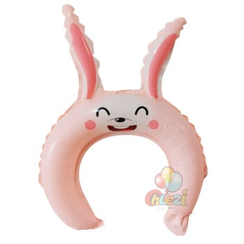 20 τμχ Χαριτωμένο Ζώο Tiara Headband Balloon Frog Panda Fox Tiger Cat Baby Shower Παιδικό παιχνίδι Χρόνια πολλά Διακόσμηση γάμου