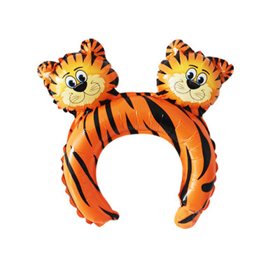 20db aranyos állat tiara fejpánt léggömb béka panda róka tigris macska baba zuhany gyerek játék Boldog születésnapot esküvői parti dekoráció