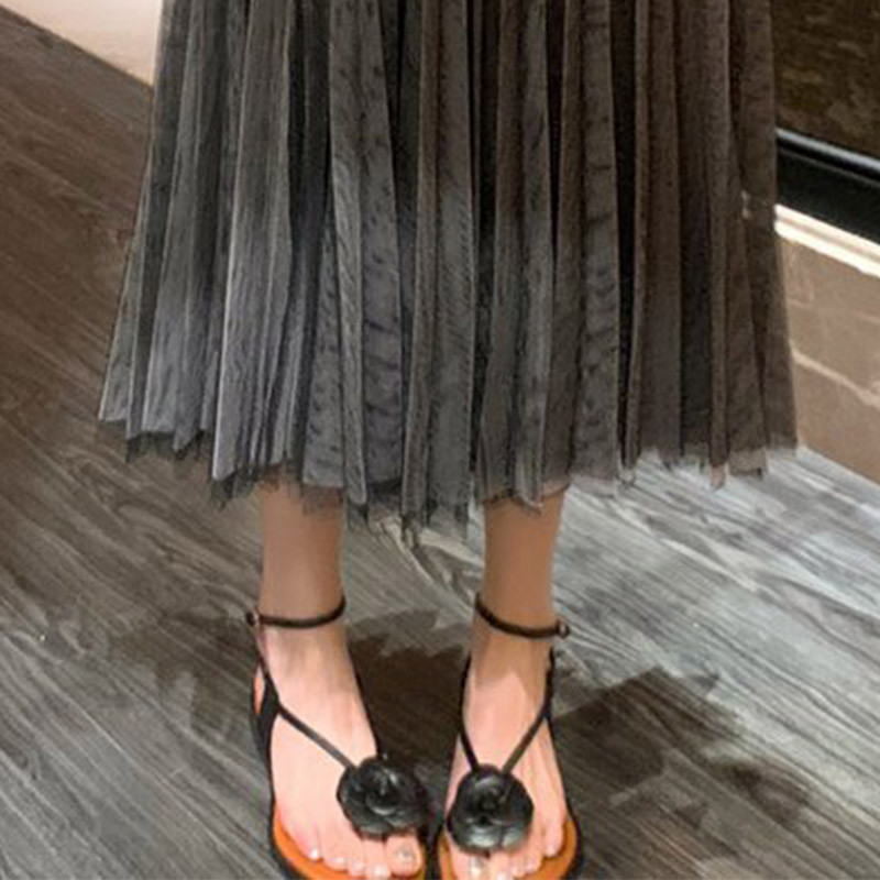 Sandale de damă 2022 de vară pantofi plati pentru damă, la modă elegantă, Camelia, confort cu cureaua la gleznă, sandale de femeie, sandale de femeie