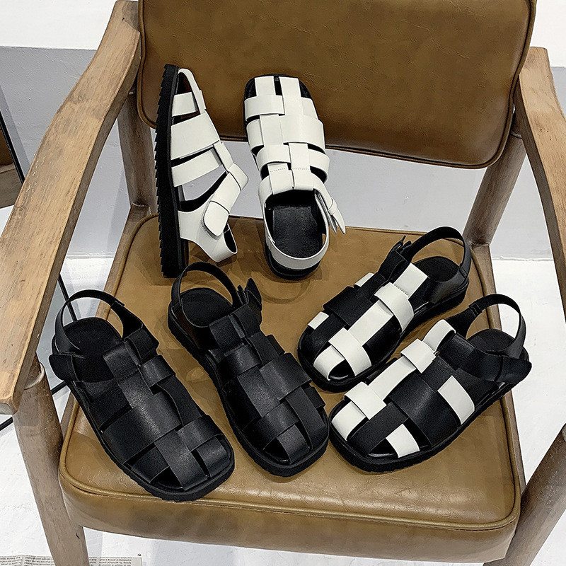 Sandale MCCKLE pentru femei, vara 2022, din piele pu, pantofi plati pentru dama, casual, confortabili, sandale pentru femei, sandale pentru femei