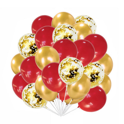 10 hüvelykes, 30 db arany színű latex léggömbök flitterek gömbök léggömb esküvői születésnapok újévi barkácsolás karácsonyi partidíszek léggömbök