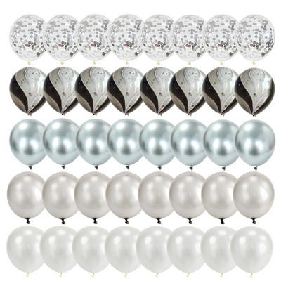 10 hüvelykes, 30 db arany színű latex léggömbök flitterek gömbök léggömb esküvői születésnapok újévi barkácsolás karácsonyi partidíszek léggömbök