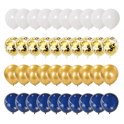 10 hüvelykes, 30 db arany színű latex léggömbök flitterek gömbök léggömb esküvői születésnapok újévi barkácsolás karácsonyi partidíszek léggömbök