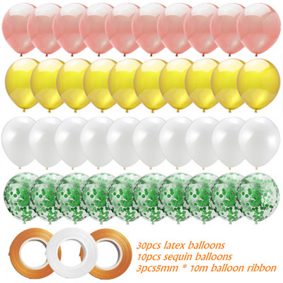 40 de bucăți set confetti de baloane din aur roz Balon cu heliu pentru decorațiuni pentru petrecerea de naștere pentru baby shower, balon pentru aniversarea nunții