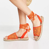 MCCKLE Sandale de vară pentru femei 2022, cu vârf deschis, cu cureaua la gleznă, pantofi plat pentru dama, plasă, confort cauzal, sandale pentru femei, sandale cu șireturi pentru femei