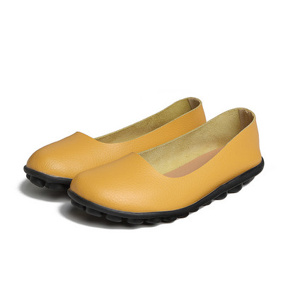 2021. gada modes sieviešu apavi Gluda āda, pavasara rudens, sieviešu apavi, plakani, liela izmēra apavi, neslīdoši, apaļa galva, izturīgi sieviešu apavi