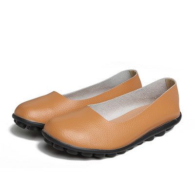 2021. gada modes sieviešu apavi Gluda āda, pavasara rudens, sieviešu apavi, plakani, liela izmēra apavi, neslīdoši, apaļa galva, izturīgi sieviešu apavi