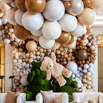 5/10/12/18 ιντσών ρετρό μπαλόνι με λευκή άμμο Ροζ καφέ φασκόμηλο Πράσινο μπαλόνι Διακόσμηση πάρτι γενεθλίων Baby Shower Globos Wedding Decor