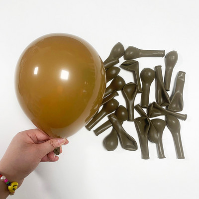 5/10/12/18 collu Retro balts smilšu balons rozā kafijas salvijas zaļais balons dzimšanas dienas ballītes dekors Baby Shower Globos kāzu dekors