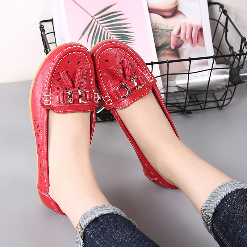 Pantofi de damă de modă Femei Decorații noi metalice Moale Confortabile Încălțate Pantofi casual Pantofi de femeie Studentă 2018 Primăvară Toamnă