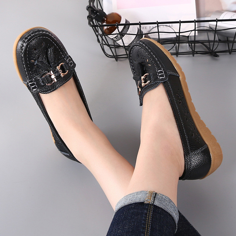 Pantofi de damă de modă Femei Decorații noi metalice Moale Confortabile Încălțate Pantofi casual Pantofi de femeie Studentă 2018 Primăvară Toamnă