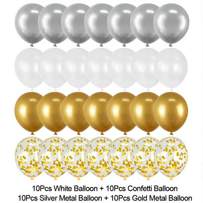 40 kom tamnoplavi set balona Vjenčanje, dječja rođendanska zabava Latex konfeti baloni Girlanda Dekoracija za diplomsku zabavu Baby Shower