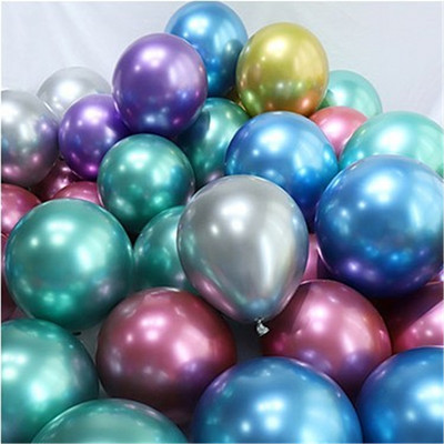 15db 10 hüvelykes króm fémes sellő többszínű latex léggömbök fémes gömbök esküvői baba születésnapi parti dekorációhoz