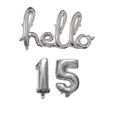 Rose Gold Hello 30 de baloane pentru copii Baby Shower 10/13/15/21/25 Decor pentru petrecerea a 30-a aniversare 21 30 de bile cu numere Globo gonflabile cu aer